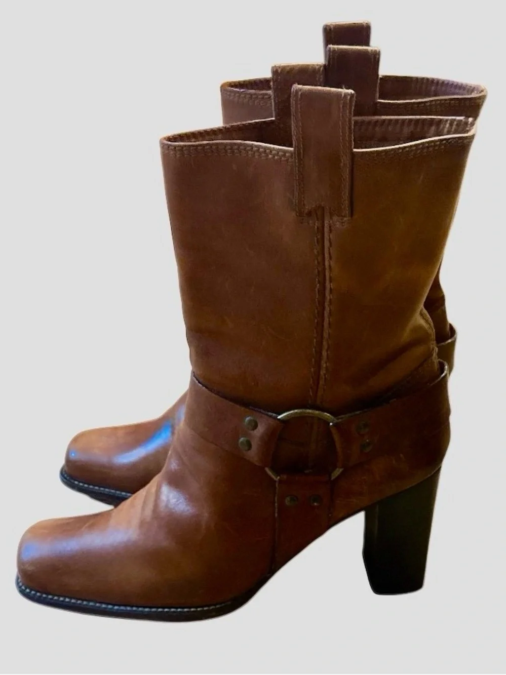 Vintage Women's Micheal Kors Brown Leather Mid-Calf Boots
